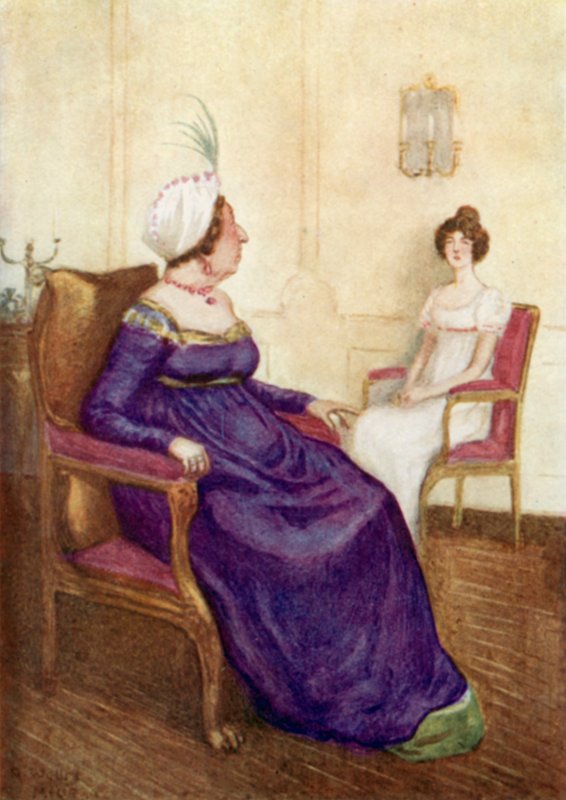 Illustrasjon for Pride and Prejudice av Jane Austen av Arthur Wallis Mills