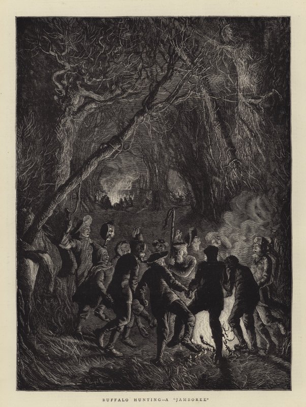 Buffalo Hunting, en Jamboree av Arthur Boyd Houghton