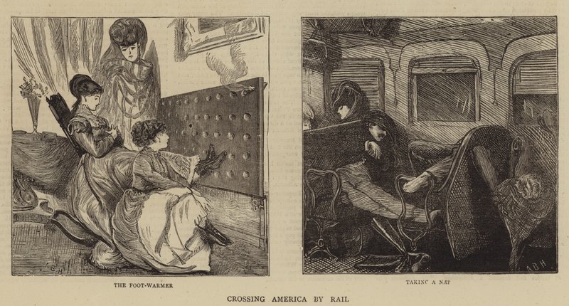 Krysser Amerika med jernbane av Arthur Boyd Houghton