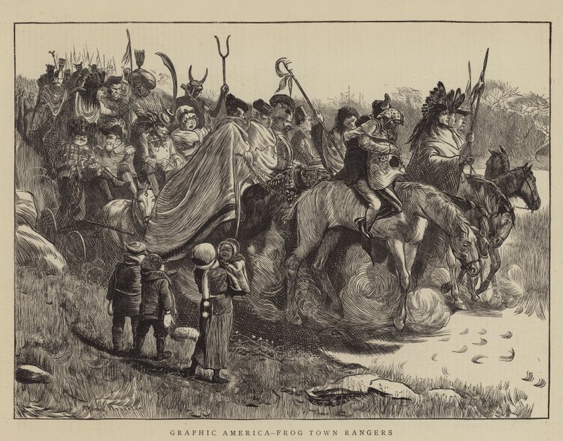 Grafisk Amerika, Frog Town Rangers av Arthur Boyd Houghton