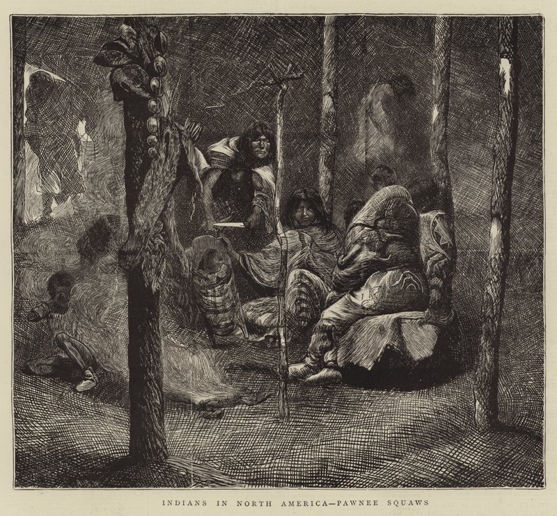 Indianere i Nord-Amerika, Pawnee Squaws av Arthur Boyd Houghton
