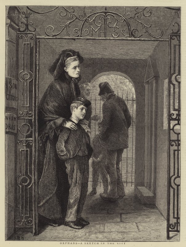 Foreldreløse, en skisse i byen av Arthur Boyd Houghton