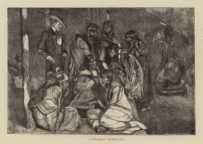 Pawnees gambling av Arthur Boyd Houghton