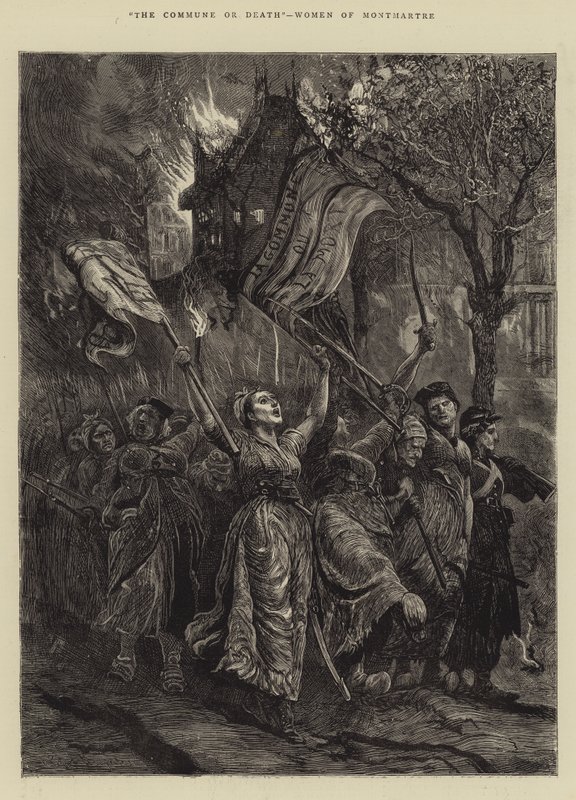 Kommunen eller døden, kvinner fra Montmartre av Arthur Boyd Houghton