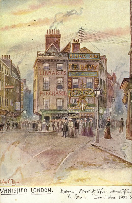 Vanished London - Holywell Street og Wych Street, fra Strand av Arthur Charles Payne