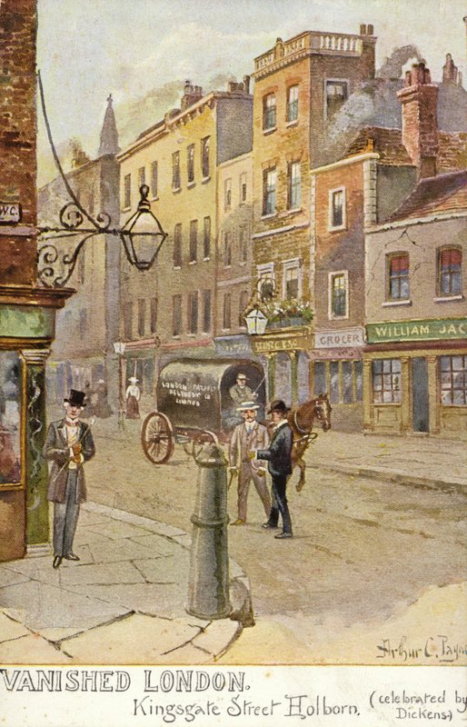 Vanished London - Kingsgate Street, Holborn (feiret av Dickens) av Arthur Charles Payne