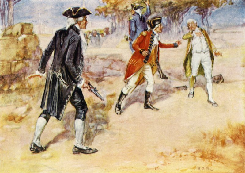 Duell mellom Warren Hastings og Philip Francis av Arthur David McCormick
