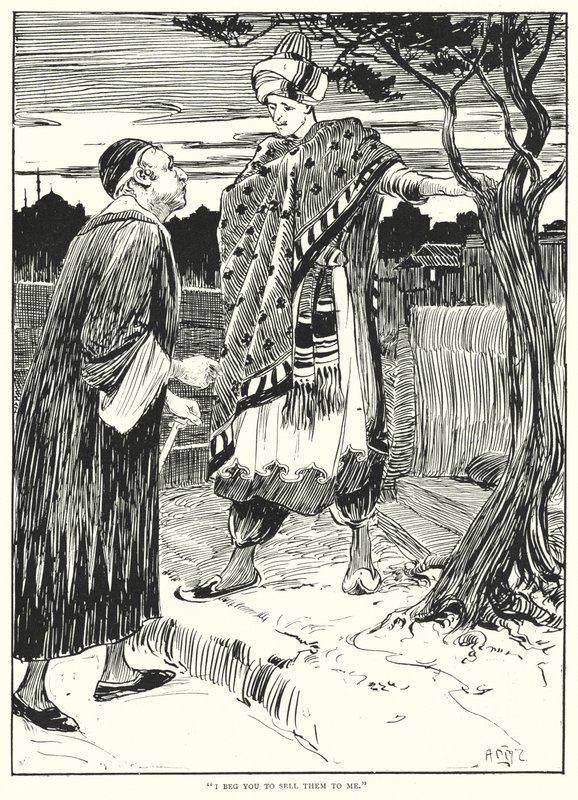 "Jeg ber deg om å selge dem til meg" (gravering) av Arthur David McCormick