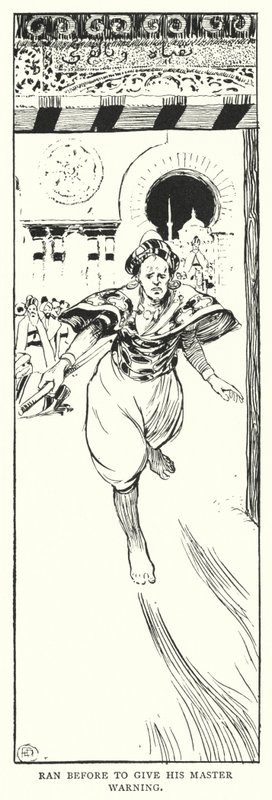 Løp før for å gi sin mester advarsel (gravering) av Arthur David McCormick