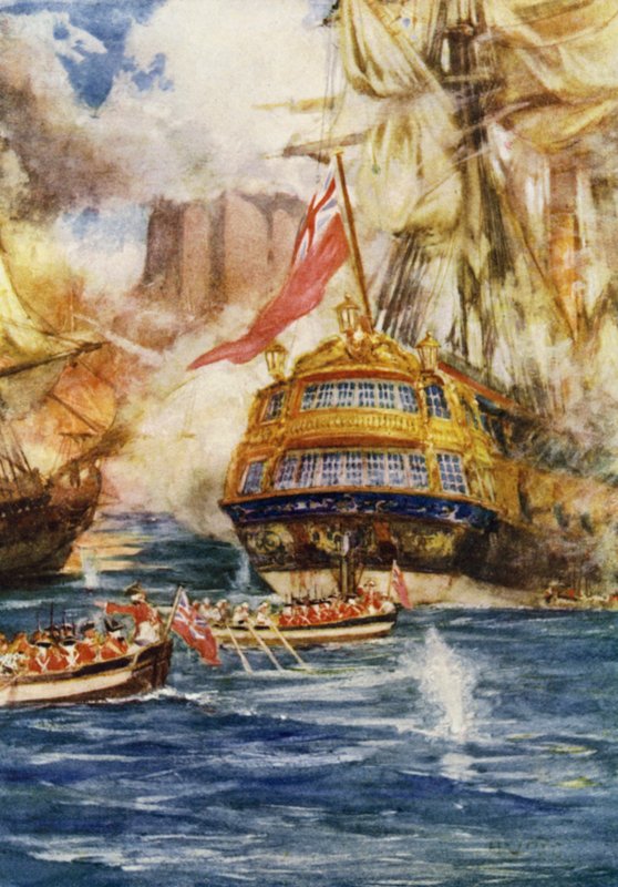 Storming av Geriah, 1756 av Arthur David McCormick