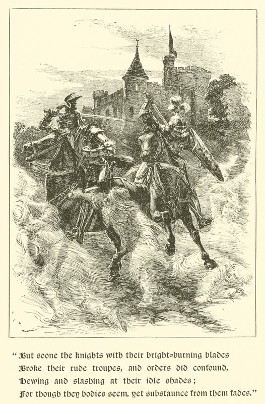 Sir Guyon, The House of Temperance (gravering) av Arthur George Walker