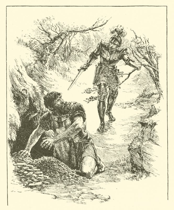 Sir Guyon, The Realm of Pluto (gravering) av Arthur George Walker