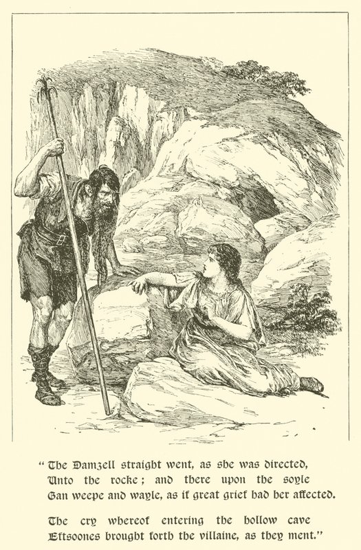 The Adventures of Sir Artegall, At The Den of Deceit (gravering) av Arthur George Walker