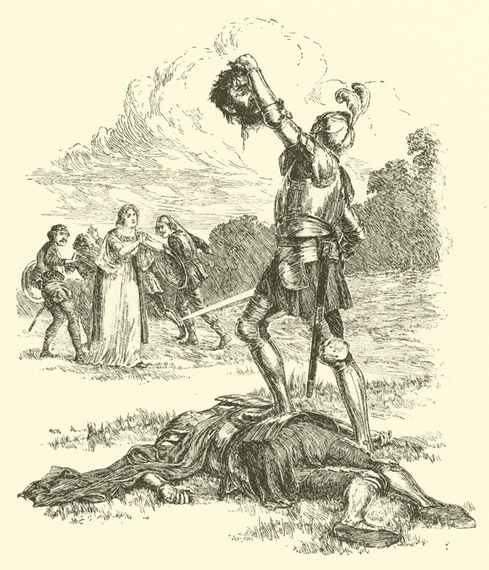 The Adventures of Sir Artegall, The Tyrant Grantorto (gravering) av Arthur George Walker