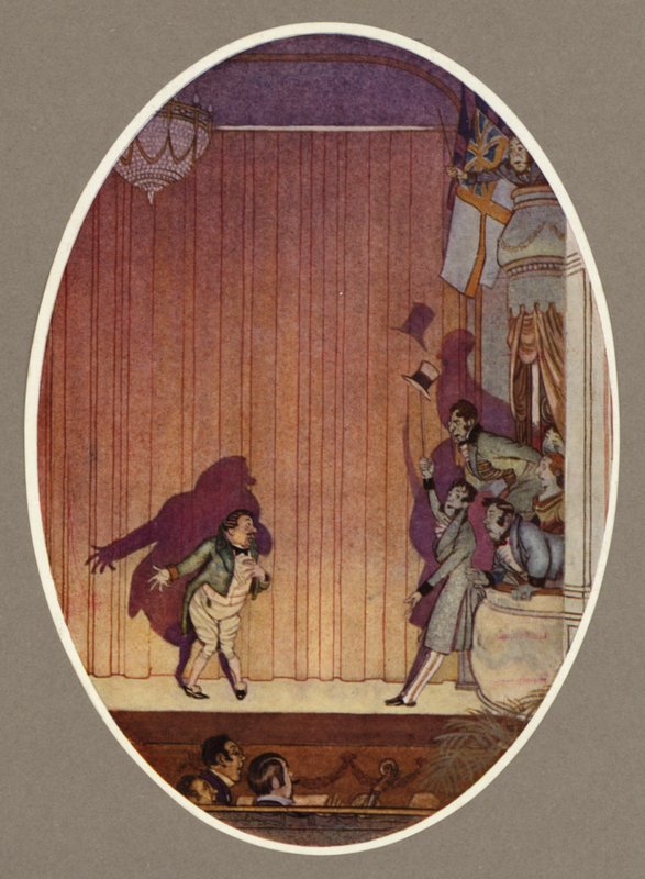En rad i en omnibus, boks (farge litho) av Arthur George Watts