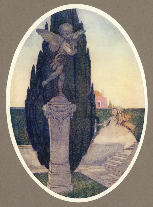 Komme unna! kom, søte kjærlighet! (farge litho) av Arthur George Watts