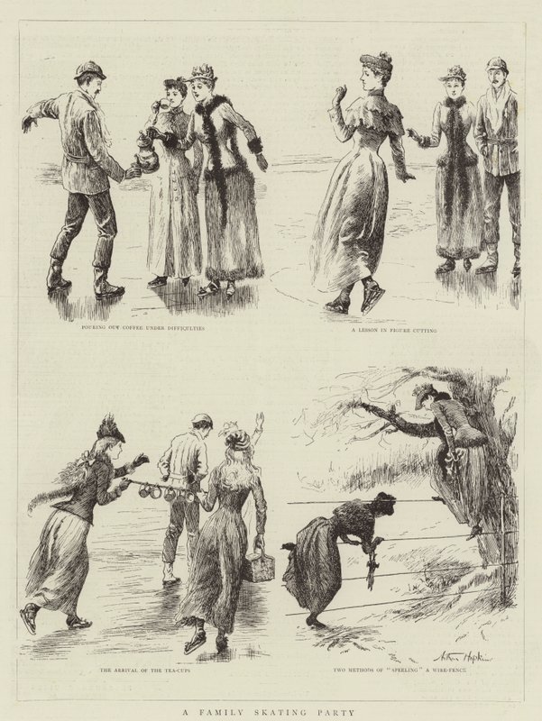En familie skøytefest av Arthur Hopkins