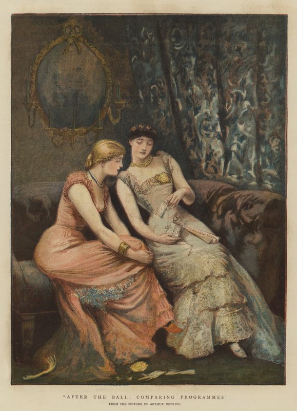 Etter ballen, sammenligne programmer (chromolitho) av Arthur Hopkins