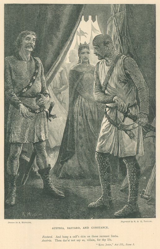 Illustrasjon for King John av Arthur Hopkins