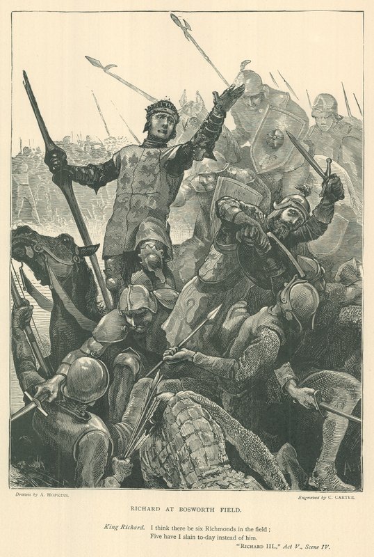 Illustrasjon for kong Richard III av Arthur Hopkins