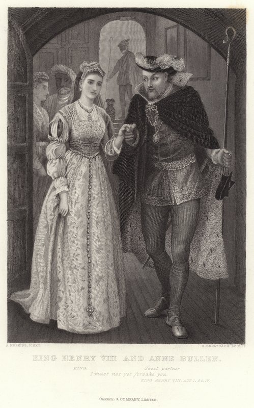 Kong Henry VIII og Anne Bullen, Kong Henry VIII, Act I, Sc IV av Arthur Hopkins