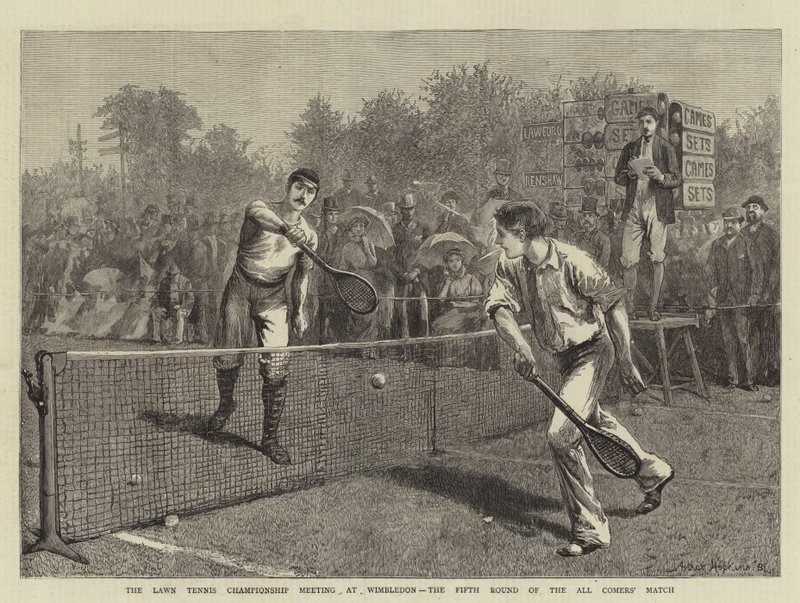 The Lawn Tennis Championship Meeting på Wimbledon, den femte runden av All Comers