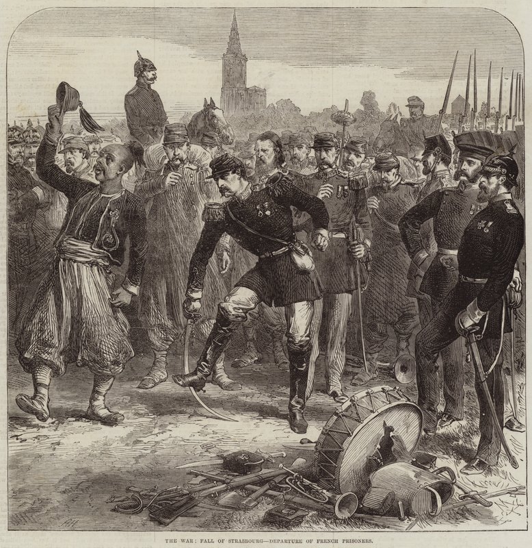 Krigen, Strasbourgs fall, franske fangers avgang av Arthur Hopkins