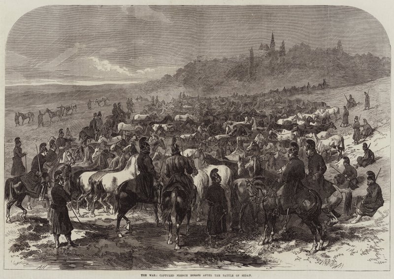 The War, fanget franske hester etter slaget ved Sedan av Arthur Hopkins