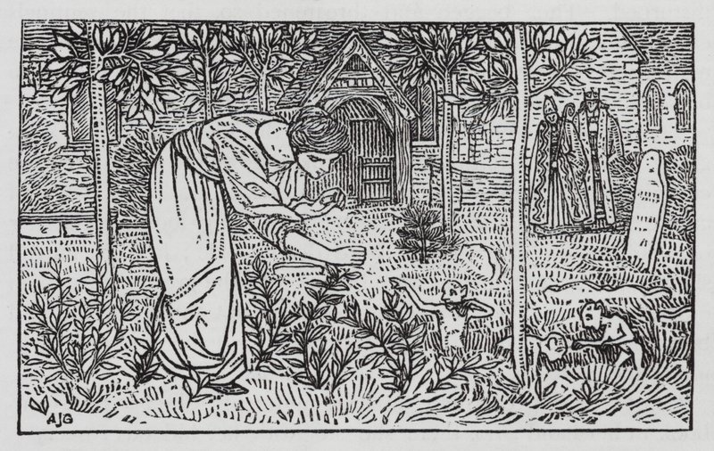 HC Andersen: The Wild Swans (litho) av Arthur Joseph Gaskin