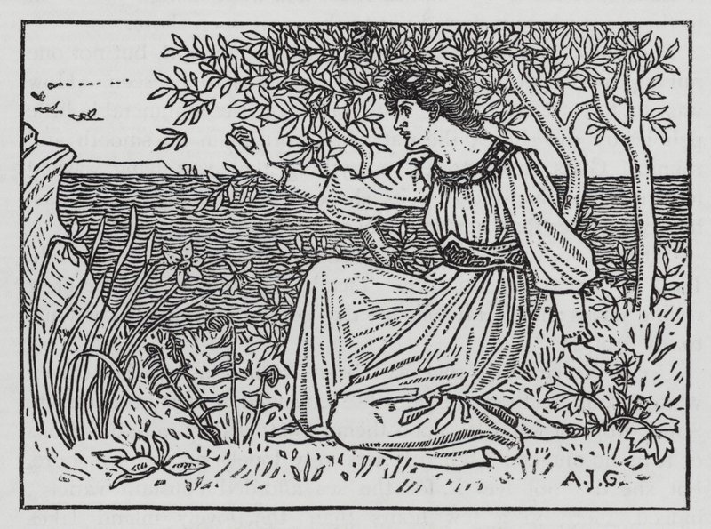 HC Andersen: The Wild Swans (litho) av Arthur Joseph Gaskin