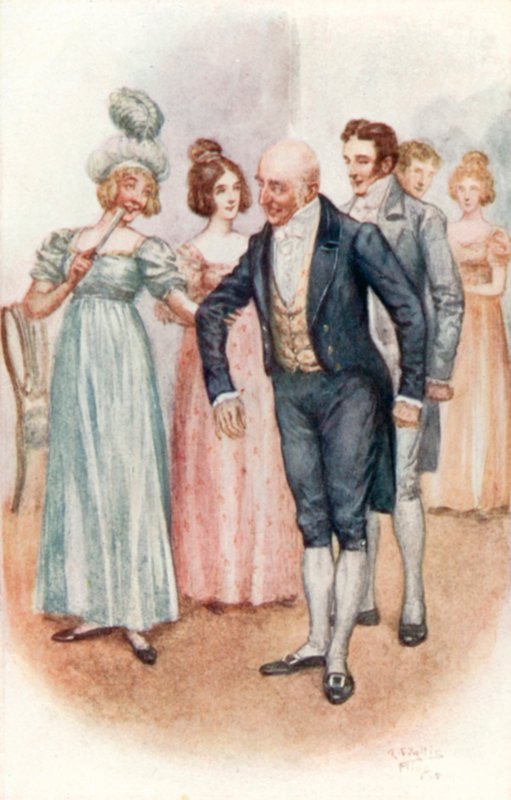 Illustrasjon for Emma av Jane Austen av Arthur Wallis Mills