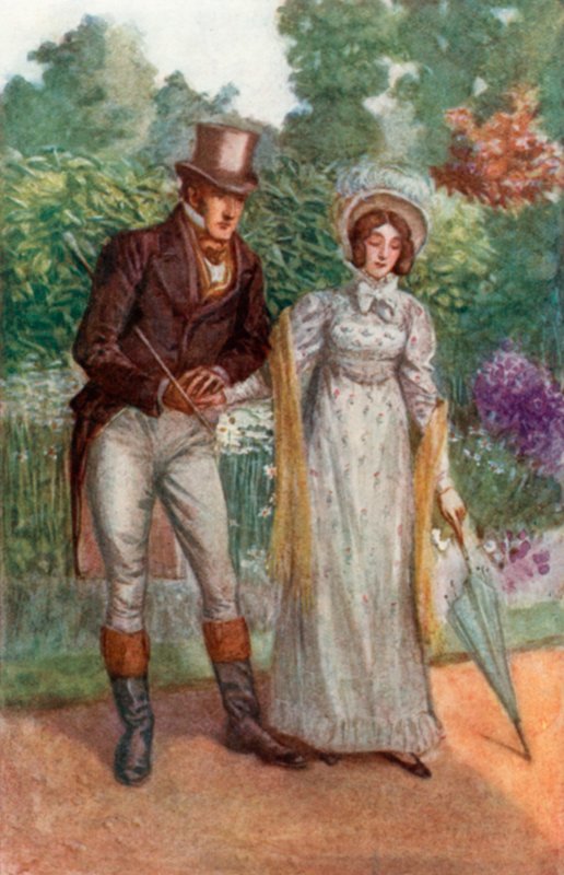 Illustrasjon for Emma av Jane Austen av Arthur Wallis Mills