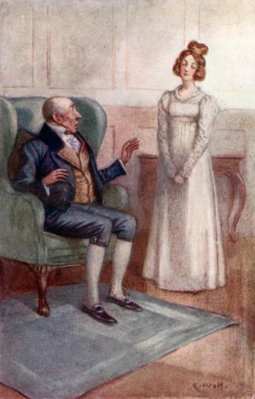 Illustrasjon for Emma av Jane Austen av Arthur Wallis Mills