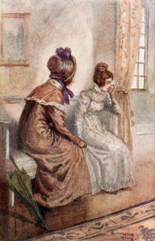 Illustrasjon for Emma av Jane Austen av Arthur Wallis Mills