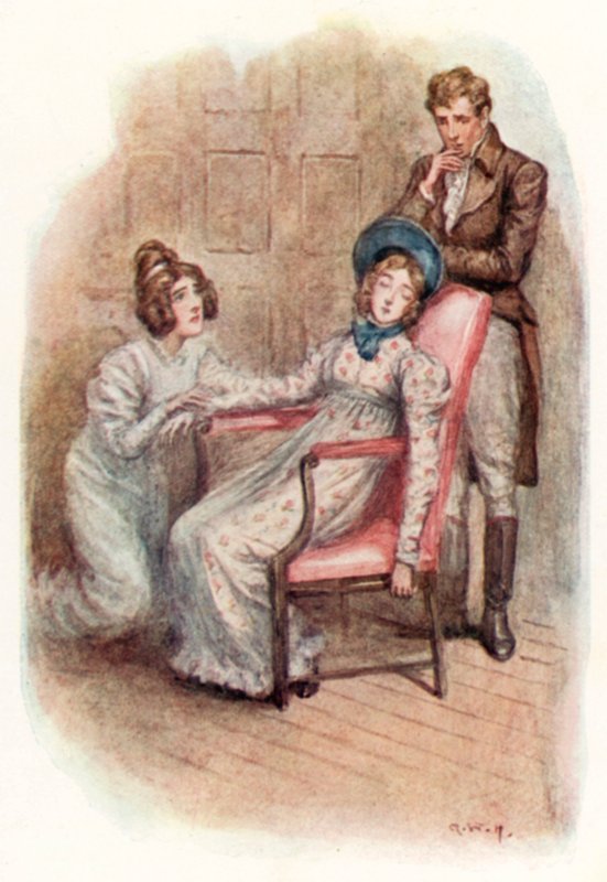 Illustrasjon for Emma av Jane Austen av Arthur Wallis Mills