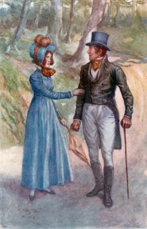 Illustrasjon for Emma av Jane Austen av Arthur Wallis Mills