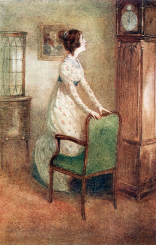 Illustrasjon for Northanger Abbey av Jane Austen av Arthur Wallis Mills