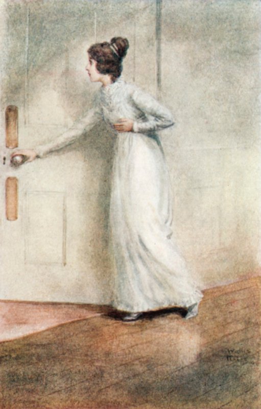 Illustrasjon for Northanger Abbey av Jane Austen av Arthur Wallis Mills