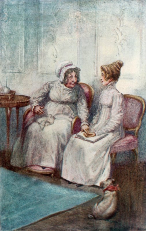 Illustrasjon for Northanger Abbey av Jane Austen av Arthur Wallis Mills