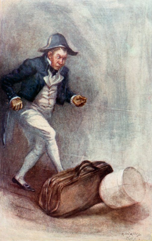 Illustrasjon for Northanger Abbey av Jane Austen av Arthur Wallis Mills