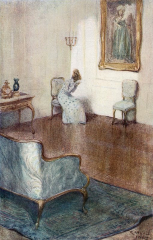 Illustrasjon for Northanger Abbey av Jane Austen av Arthur Wallis Mills
