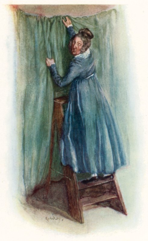 Illustrasjon for Northanger Abbey av Jane Austen av Arthur Wallis Mills