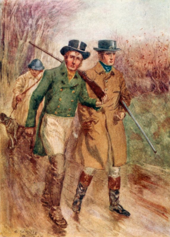 Illustrasjon for Persuasion av Jane Austen av Arthur Wallis Mills