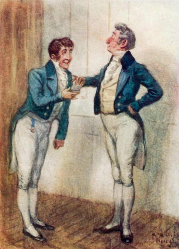 Illustrasjon for Persuasion av Jane Austen av Arthur Wallis Mills