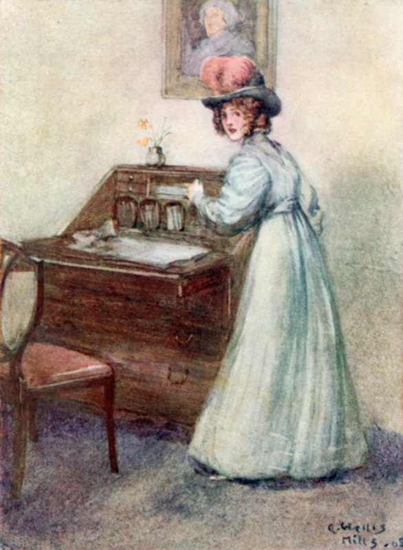 Illustrasjon for Persuasion av Jane Austen av Arthur Wallis Mills