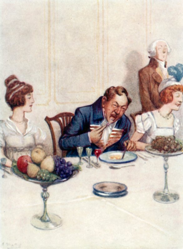 Illustrasjon for Pride and Prejudice av Jane Austen av Arthur Wallis Mills