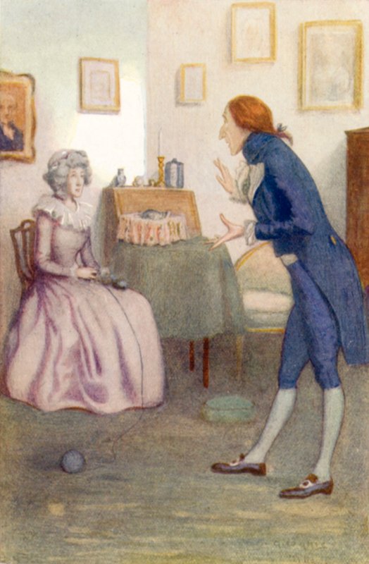 Illustrasjon for Pride and Prejudice av Jane Austen av Arthur Wallis Mills