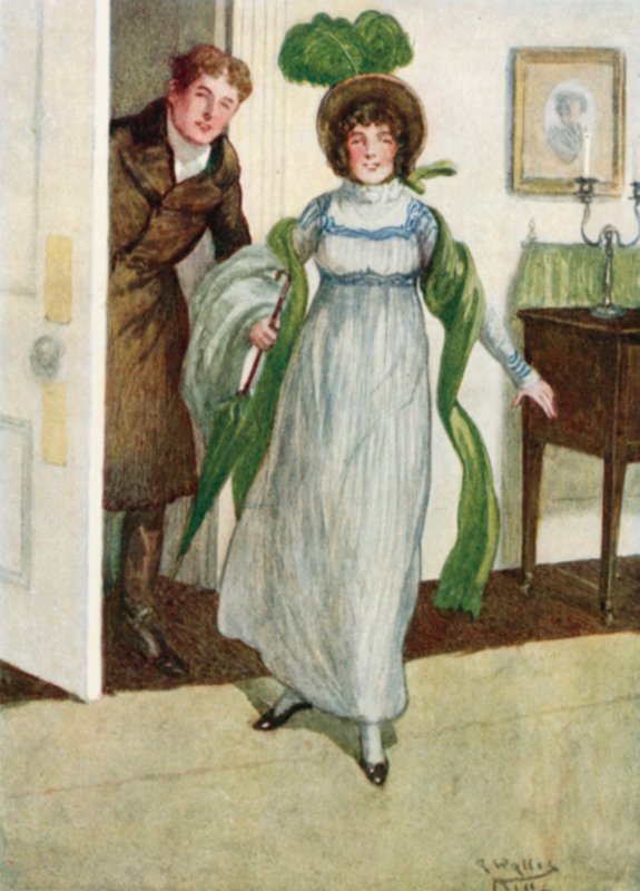 Illustrasjon for Pride and Prejudice av Jane Austen av Arthur Wallis Mills