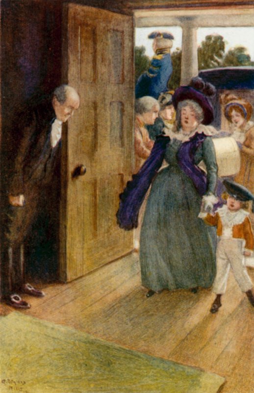 Illustrasjon for Pride and Prejudice av Jane Austen av Arthur Wallis Mills