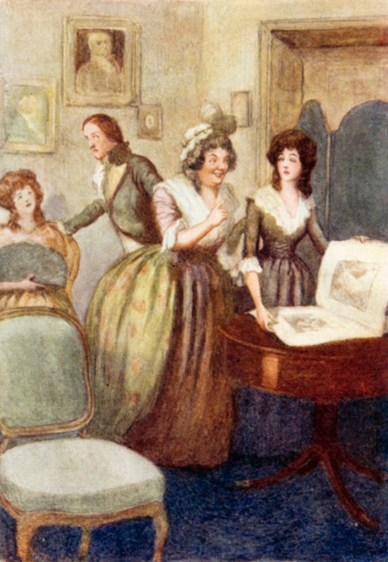 Illustrasjon for Pride and Prejudice av Jane Austen av Arthur Wallis Mills